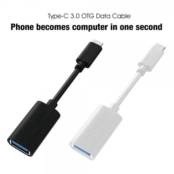 Picture of Type-C to USB3.0A/F PVC(black）